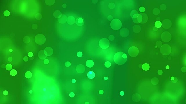 Fond vert avec des cercles translucides lumineux convenant aux projets de design moderne, aux arri&egrave;re-plans abstraits, aux graphiques web et aux illustrations ludiques.