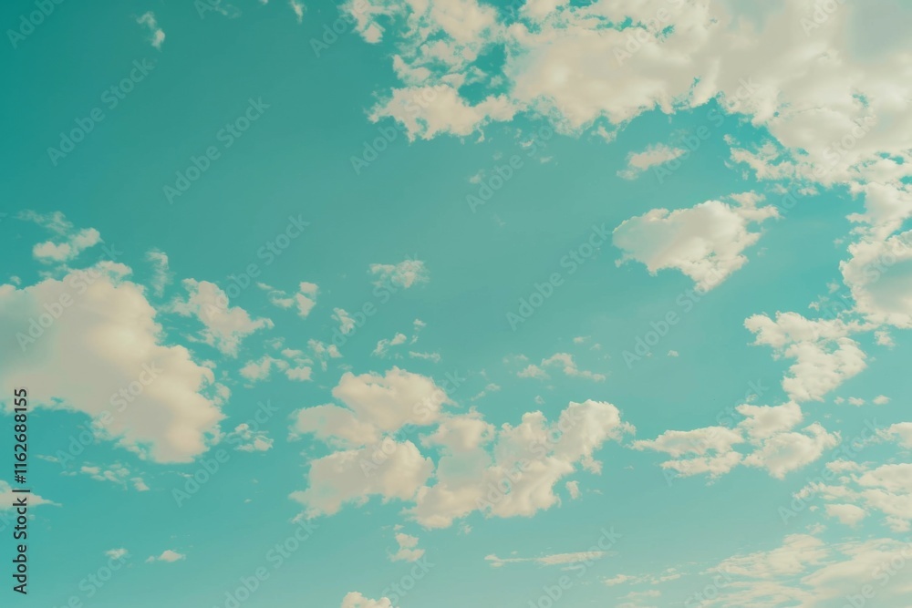 Poster soft smooth white clouds with pastel color of sky.for abstract background