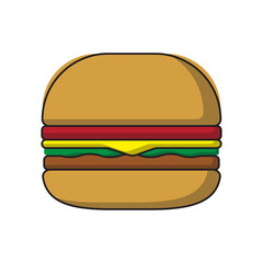 Burger Simple Illustration
