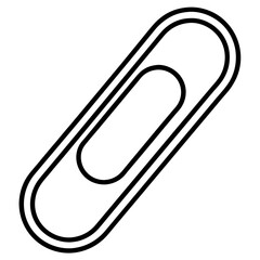 Obraz premium Modern Paperclip Vector Drawing