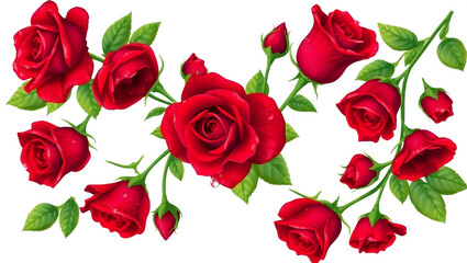 rose isolated on white background
