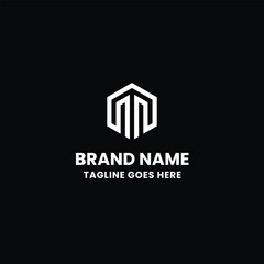 Fototapeta premium M Letter Logo Design
