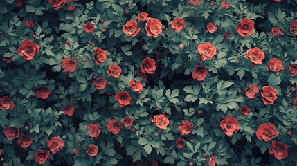 Meadow floral seamless pattern wallpaper