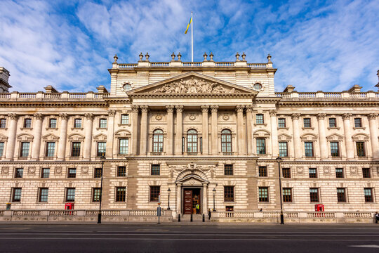 HM Revenue and Customs building in Whitehall, London, UK