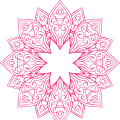 Beautiful flower art and mandala vector design