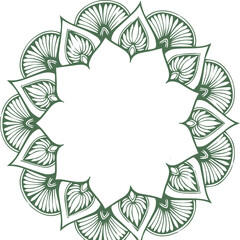 Beautiful flower art and mandala vector design