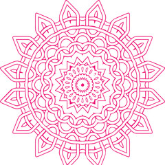 Beautiful flower art and mandala vector design