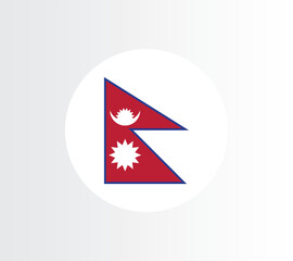 Nepal country flag concept with grunge design suitable for a logo icon design	