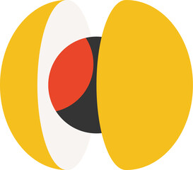 Bauhaus-inspired pattern dynamic composition vector illustration