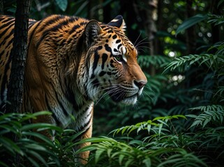 Fototapeta premium tiger in the jungle