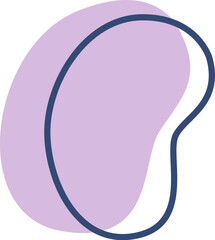 Colorful abstract shape children drawing