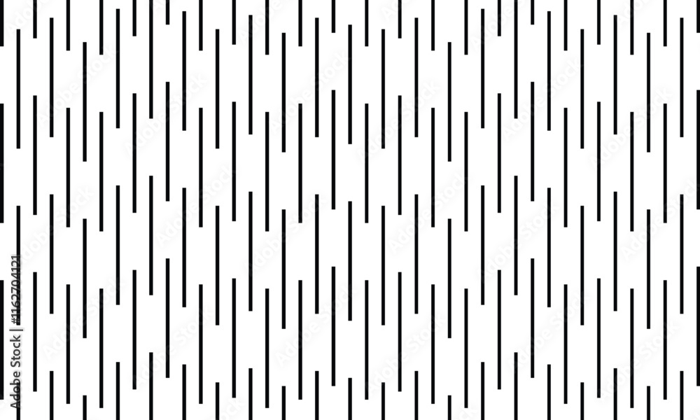 Poster abstract seamless geometric black irregular vertical line pattern.