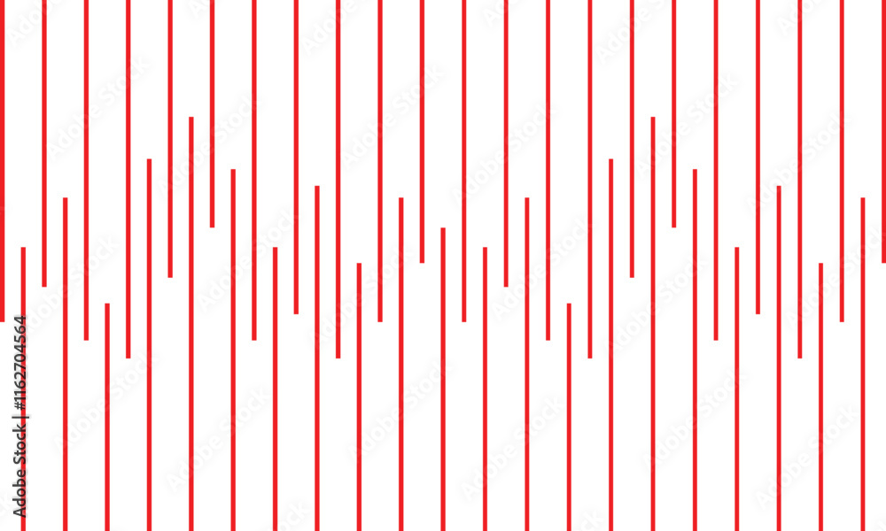 Poster abstract seamless geometric red vertical line pattern.