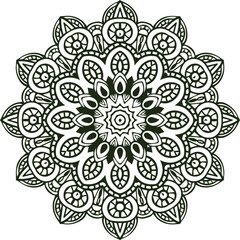 Beautiful flower art and mandala vector design