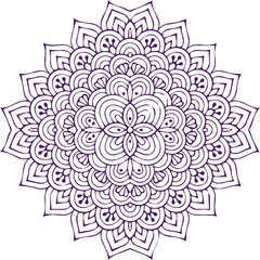 Beautiful flower art and mandala vector design