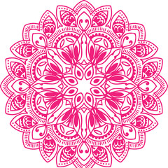 Beautiful flower art and mandala vector design