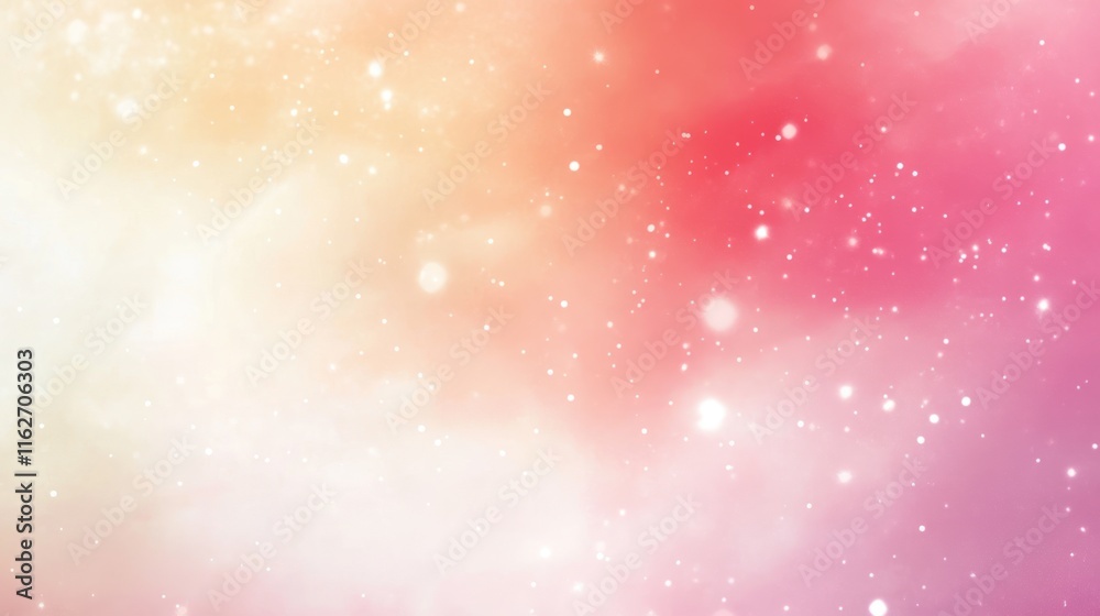 Poster A dreamy gradient background with soft colors and sparkling elements.