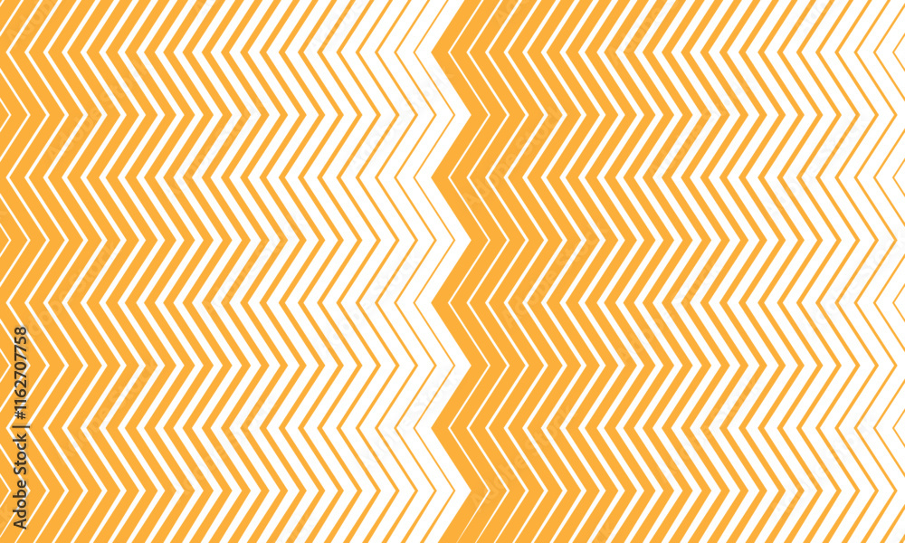 Poster abstract orange big to small repeat line wave pattern.
