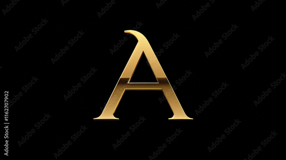 Fototapete set of alphabet symbols and icons of letter a, such logos. rasterized version also available in gall