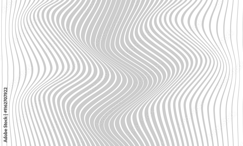 Poster abstract grey big to small wave line pattern art.