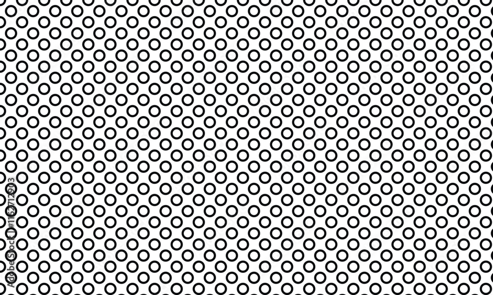 Poster abstract black circle dot pattern design.