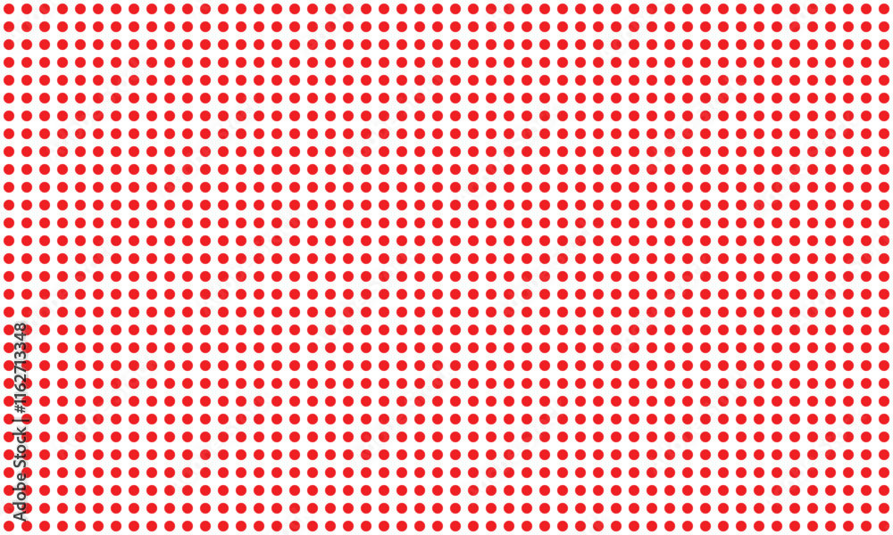 Poster abstract red dot grid pattern design.
