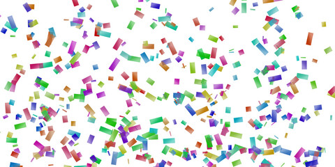 Celebration background template with confetti Colorful ribbons