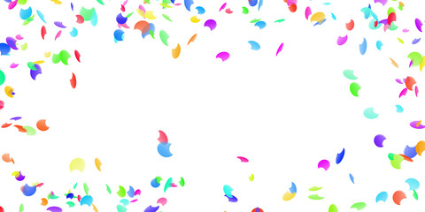 Celebration background template with confetti Colorful ribbons