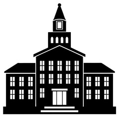 Sophisticated University Building Illustration Vector Style