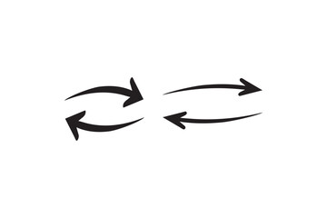 Arrow icon vector collection. Arrow. Black arrows icons.  Different arrow signs. linear arrow icon pack.  up down arrow, horizontal arrow, right.  left, switch icons suitable for apps and websites.