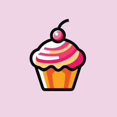 delicious cake icon vector illustration