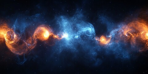 Naklejka premium Stunning cosmic background with space-inspired theme