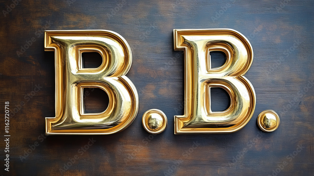 Fototapete set of alphabet symbols and elements of letter b - also as emblem, such a logo. jpeg version also av