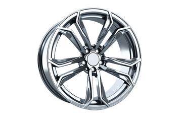 Obraz premium Exceptional Luxury Car Alloy Wheel Rim for Ultimate Style Isolated on Transparent Background