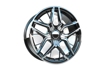 Exclusive Luxury Car Alloy Wheel Rim for Ultimate Performance Isolated on Transparent Background