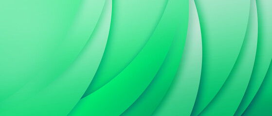 Abstract green gradient background light and shadow effect