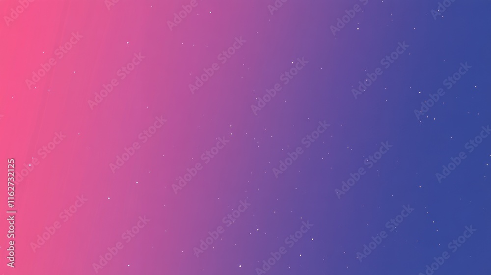 Aufkleber a gradient background transitioning from pink to blue with scattered stars.