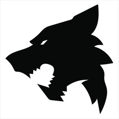 wolf head silhouette