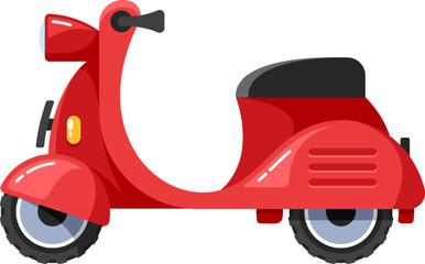 Obraz premium Retro classic motorcycle urban transport