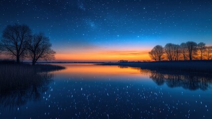 sunrise over the river