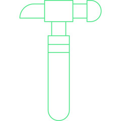 Hammer icon single vector illustration