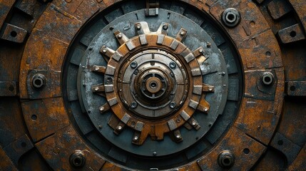 Fototapeta premium Clutch plate and pressure plate arranged with visible details