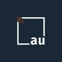 initial monogram logo with square style design.
