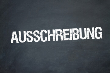 Obraz premium Ausschreibung 