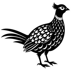 silhouette of a rooster