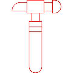 Hammer icon single vector illustration