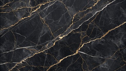 dark marble texture, black stone background, golden veins, luxury surface, high contrast, elegant pattern, natural geology, polished finish, abstract design, dramatic lighting, glossy appearance, intr