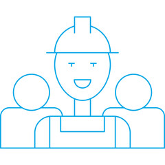 Workers icon single vector illustration