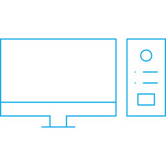 Computer icon single vector illustration
