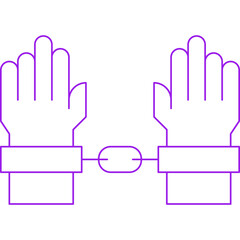 Slavery icon single vector illustration